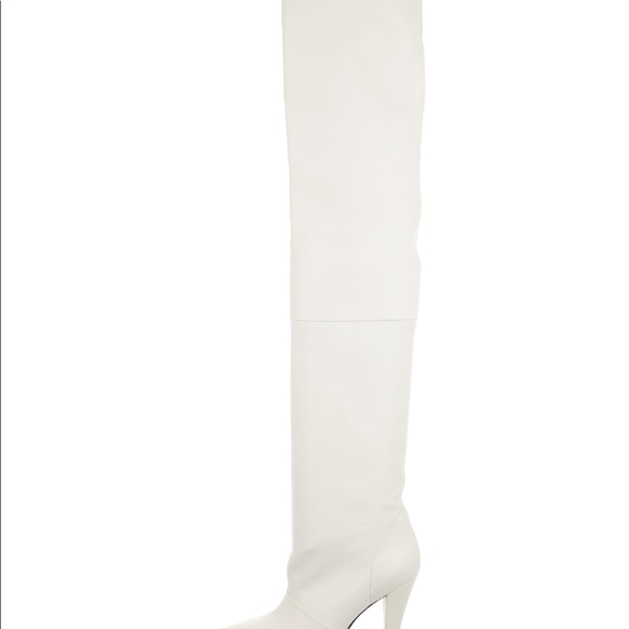Iro Ava cream over the knee boots leather boots - Picture 1 of 5